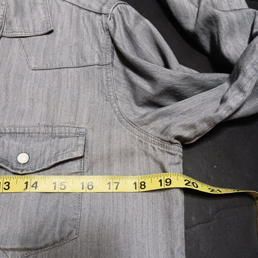 HOUSTON RODEO EDITION MAGELLAN gray Tencel blend shirt, S - Picture 14 of 14